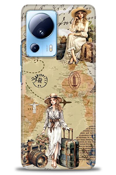 kılıfevreni غطاء متوافق مع هاتف Xiaomi Mi 13 Lite A+ Plus غطاء HD مطبوع - غطا...