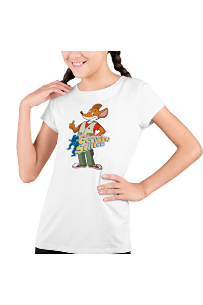 OEM Tricou Copii Fete Geronimo Stilton Aventori Soricel Jurnalist