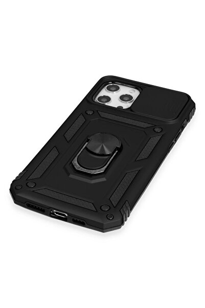 toyigoo iPhone 12 Pro Max Case Pars Silicone with Lens Ring - Black-(5796) - Tygo6875-1100