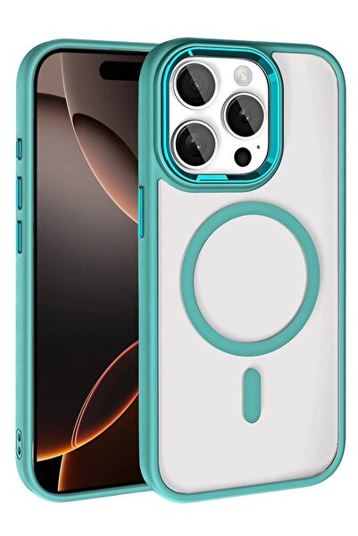 VINTESSY غطاء تيريا ماج سيف لهاتف ابل ايفون 15 برو ماكس - أخضر-(5796) - VOANFD9538-4422