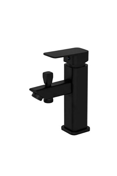 Spis Design Baterie stativa cu montaj pe cada sau chiuveta baie, negru, monocomanda, Spis