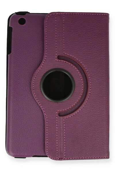 OEM iPad Mini 1 Case 360 Tablet Leather Case - Plum-(5796) - Chtbil9559-7088