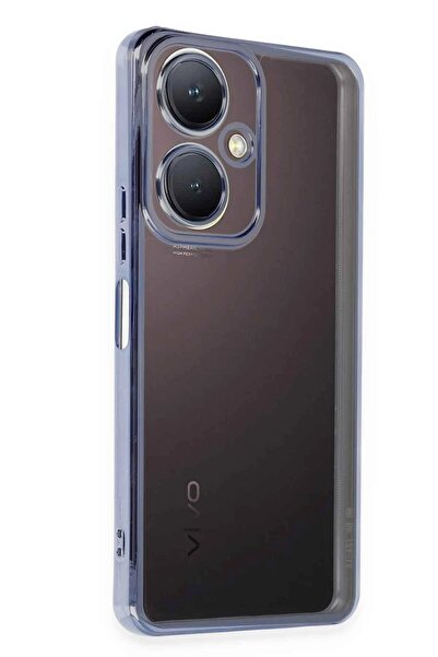 feifei حافظة سيليكون لهاتف فيفو Y27 مع عدسة - أزرق فاتح - (5796) - VOANFD4180-3049