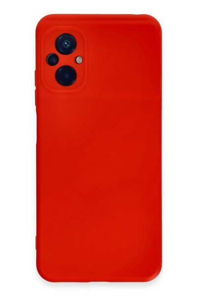 feifei حافظة هاتف Xiaomi Poco M5 من السيليكون المخملي الداخلي - أحمر-(5796) - VOANFD7804-4969