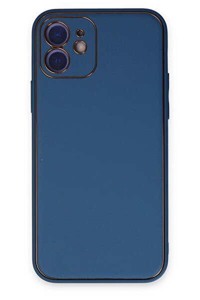 OEM غطاء حماية لهاتف آيفون 12 من جلد كوكو - أزرق فاتح - (5796) - ASLPRL8429-2482