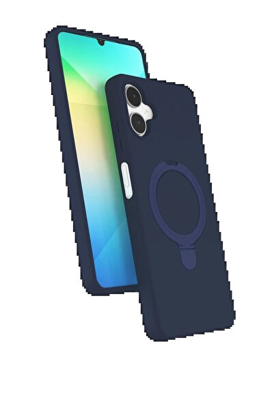 Khayra غطاء سامسونج جالاكسي A06 ريجال مع حامل ماج سيف - أزرق داكن - (5796) - ESZAOC2221-2554
