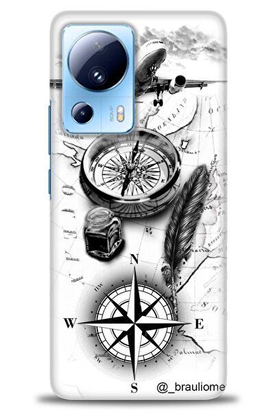 kılıfevreni غطاء متوافق مع هاتف Xiaomi Mi 13 Lite A+ Plus غطاء HD مطبوع - غطا...