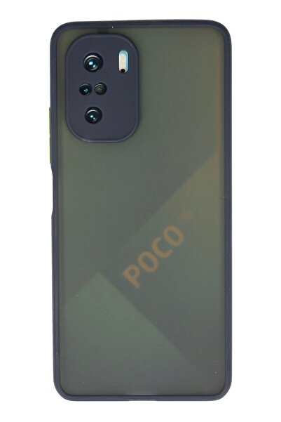 feifei غطاء حماية من السيليكون لهاتف Xiaomi Poco F3 - أزرق داكن - (5796) - VOANFD2605-1198
