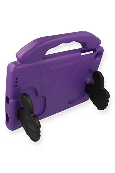 Khayra Samsung Galaxy T220 Tab A7 Lite 8.7 Case Like Tablet with Stand Silicone - Purple-(5796 - Eszaoc2489-5