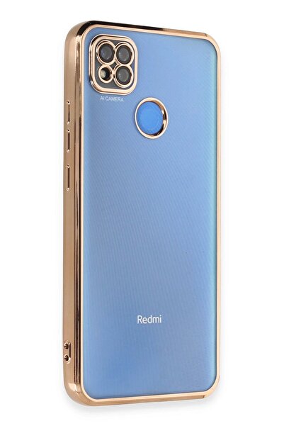 OEM حافظة هاتف Xiaomi Redmi 9C من السيليكون مع عدسة - ذهبي-(5796) - VOANFD6284-5468