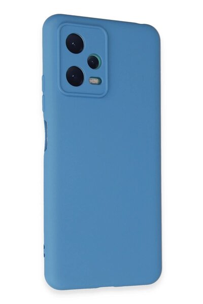 OEM حافظة هاتف Xiaomi Redmi Note 12 5G من السيليكون المخملي الداخلي - أزرق-(5796) - VOANFD6346-6633