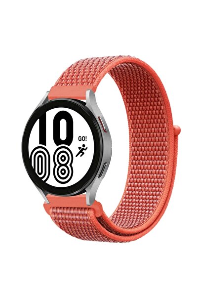 lowell home Samsung Galaxy Watch 4 Mesh Hook and Loop Strap - Orange-(5796) -...