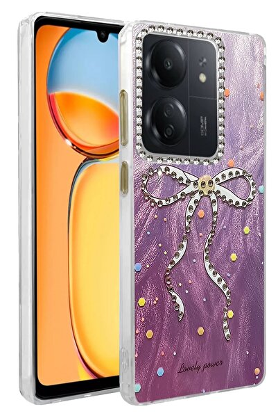 Khayra غطاء حماية لهاتف شاومي ريدمي 13C بنمط مرآة شفرة - نمط 1-(5796) - ESZAOC1425-7138