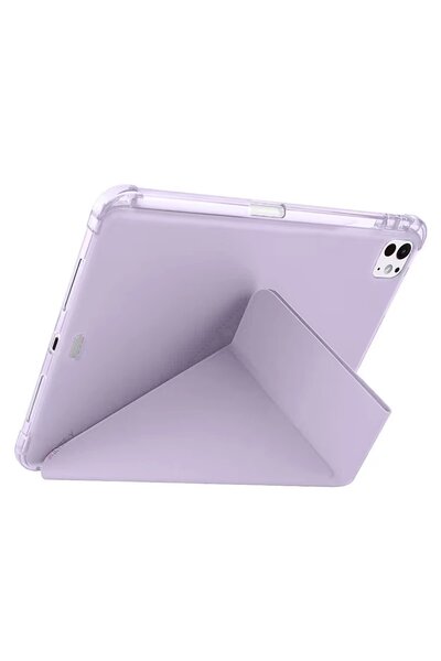 Khayra iPad Air 13 (2024) Case Mars Tablet Case with Pen Holder - Light Purple-(5796) - Eszaoc6138-5831