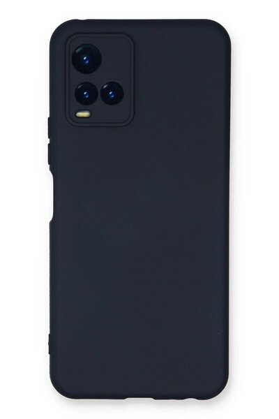 feifei حافظة فيفو Y21S من السيليكون المخملي الداخلي - أزرق داكن - (5796) - VOANFD4759-9864