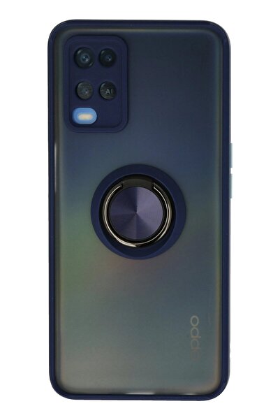 ETC Oppo A54 4g Case Montreal Ringed Silicone Cover - Navy Blue-(5796) - Myg5552-9672