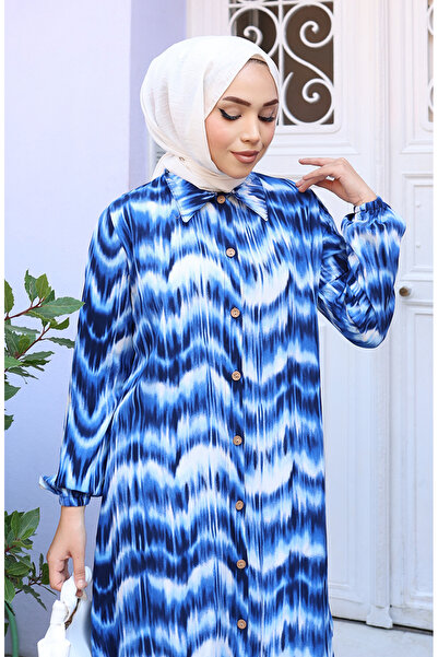 sefamerve Viscose Fabric Tunic Trousers Double Set 0142-04 Saks