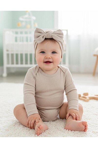 Babygiz Baby Girl Children's Bow-Tie Hairband, 100% Cotton Combed Cotton, Non-Slip, Ultra Flexible Soft Headband