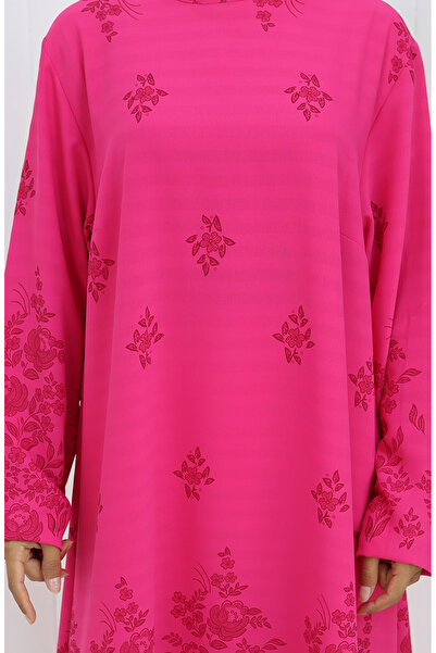 sefamerve Τουνίκ με σχέδιο 1012-04 Φούξια