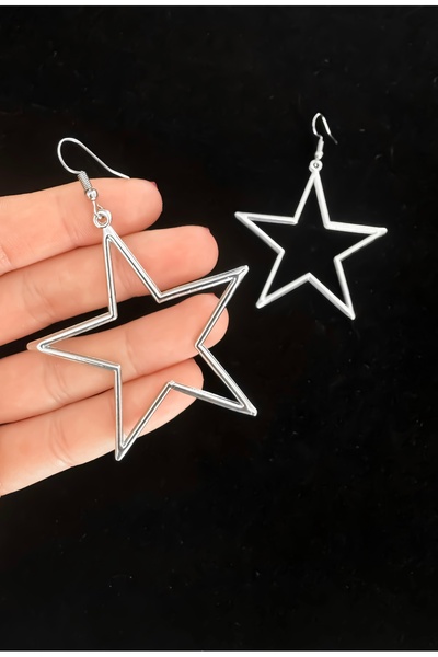 DarkellaStore Y2K Harajuku Big Dangle Star Earrings