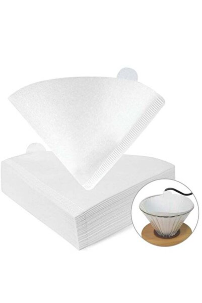 rank مرشحات قهوة V60 - 100 مرشح، مقاس 02، كبير، أبيض