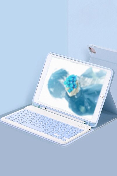 Khayra iPad Pro 11 (2022) Case Kc01 Tablet Case with Smart Keyboard - Blue-(5796) - Eszaoc4202-5276