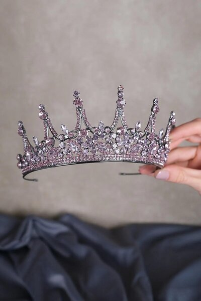 Fiyonks Atölye Coroana de mireasă premium infinite, henna de lux, coroana de ...