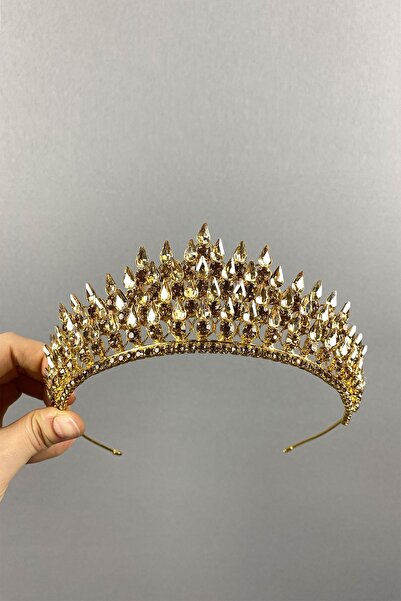 Fiyonks Atölye Coroană de mireasă premium de lux, henna de lux, coroană de nuntă