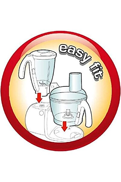 Moulinex Food Processor | Odacio 3L capacity | 5 speeds and pulse | 14 attachments for 38 function