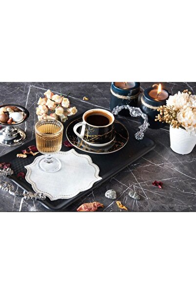 busrasdesign Χαρτοπετσέτες κοκτέιλ σε σχήμα πέτρας με σκαλιστή επένδυση, συσκευασία 6 τεμαχίων