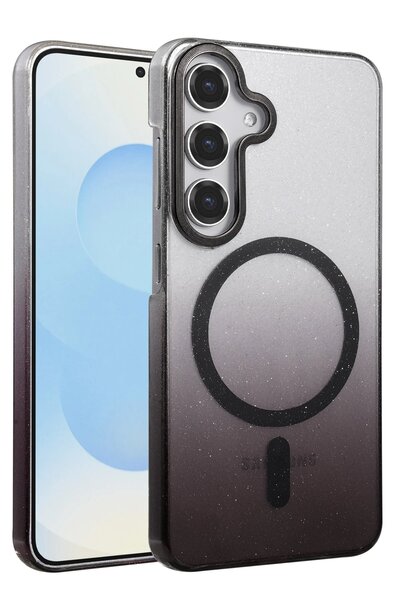 feifei غطاء سامسونج جالاكسي S25 اللامع ماج سيف - أسود-(5796) - VOANFD6164-2981