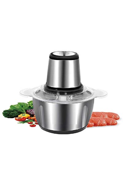 REFURA مفرمة لحوم كهربائية بقوة 400 واط مع 4 سرعات، سعة 3 لتر من الفولاذ المق...