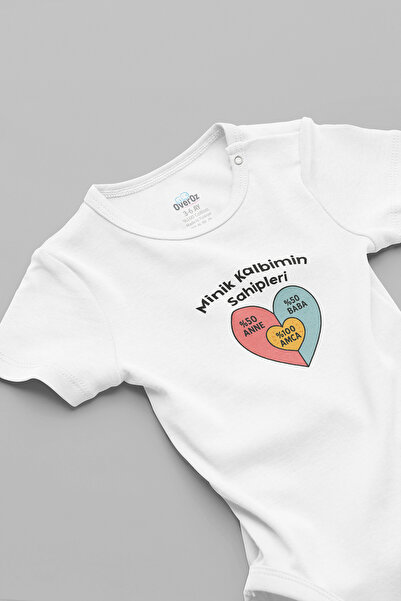 Overoz Uncle Written Bodysuit Little Heart's Owner Written Baby Bodysuit 5927