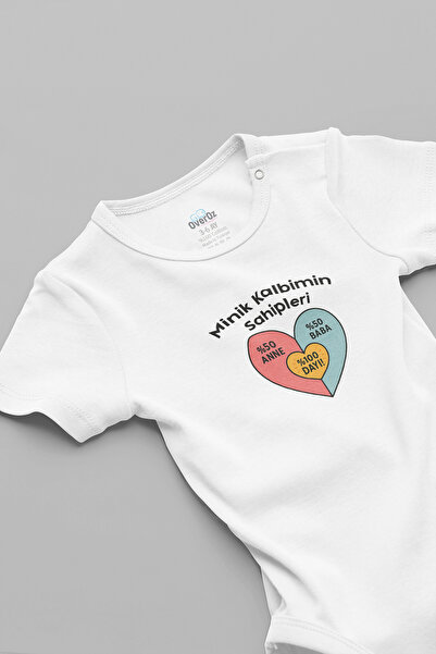 Overoz Uncle Written Bodysuit Little Heart's Owner Written Baby Bodysuit 5926