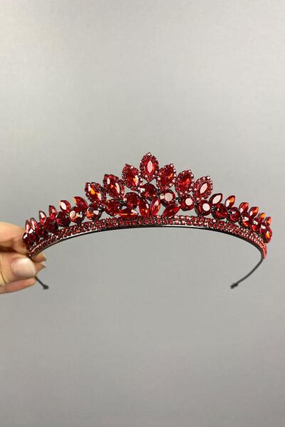 Fiyonks Atölye Royal Premium Bridal Crown, Luxury Henna, Wedding Crown