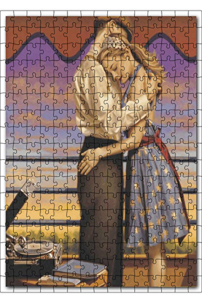 Cakapuzzle Cakasepetim Hugging Young Lovers and Turntable 255 Piece Puzzle Ji...