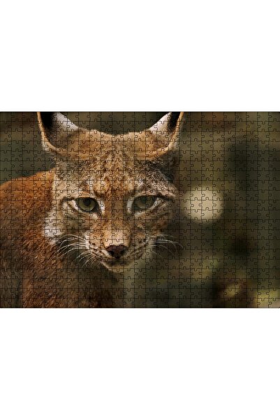 Cakapuzzle Cakasepetim Vaşak Close-Up Flu Background 500 Piece Puzzle Jigsaw ...