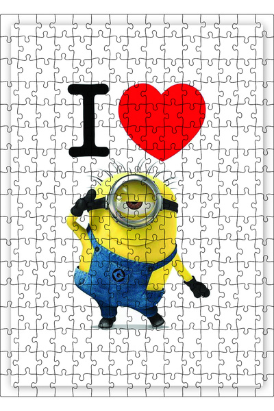 Cakapuzzle Cakasepetim I Love My Minions 255 Piece Puzzle Jigsaw Mdf (Wood)