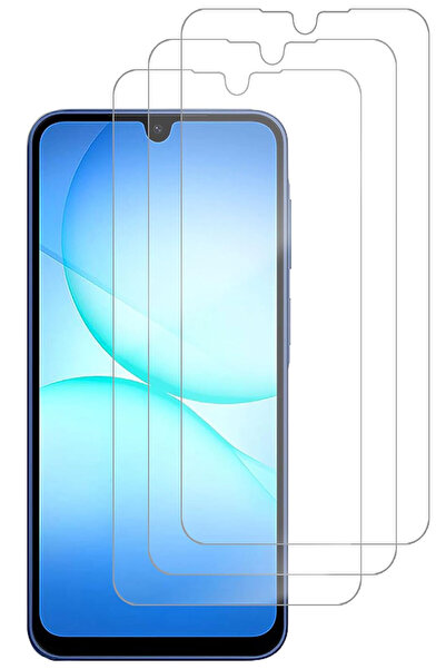 CEPSTOK Samsung Galaxy A17 Kırılmaz Cam 3 Adet Temperli Şeffaf Ekran Koruyucu...