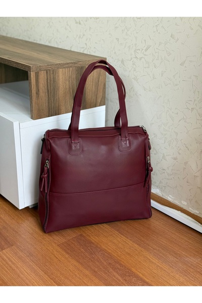 Bagnest Μεγάλη casual γυναικεία τσάντα ώμου με τσέπες με φερμουάρ στα πλαϊνά