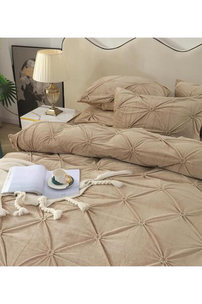 FIONNA.RO Velvet Lingerie With Elastic - Beige Cocoa With Milk