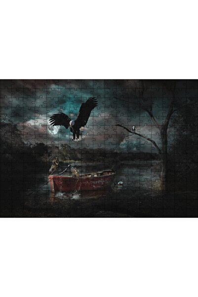 Cakapuzzle Cakasepetim Nature Eagle Boat 255 Piece Puzzle Jigsaw Mdf (Wood)