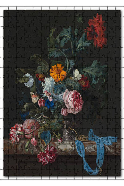 Cakapuzzle Cakasepetim Colorful Flowers on Marble 255 Piece Puzzle Jigsaw Mdf...