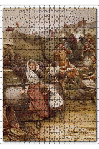 Cakapuzzle Cakasepetim Disaster in the Fishing Village Oil Painting 500 Piece...