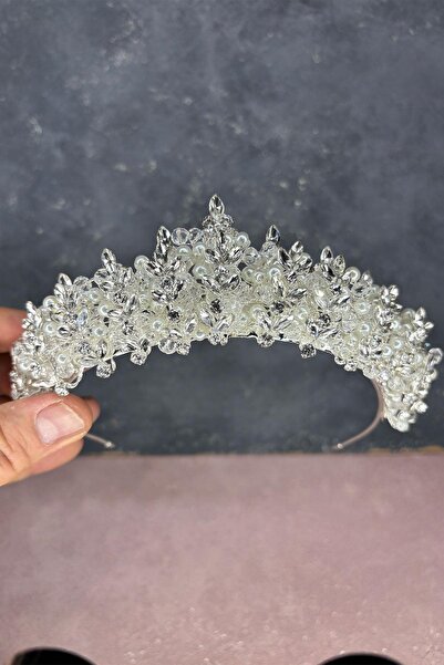 Fiyonks Atölye Coroana de mireasă premium Sophia, henna de lux, coroana de nuntă