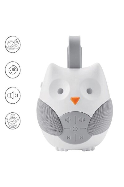 honey baby Aparat Generator de Sunete Albe Bufnita Alba Gri pentru Bebelusi 9x6x11cm