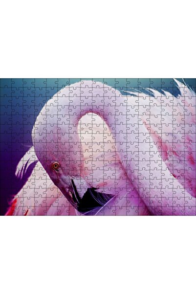 Cakapuzzle Cakasepetim Pink Flamingo While Taking a Break Visual 255 Piece Pu...