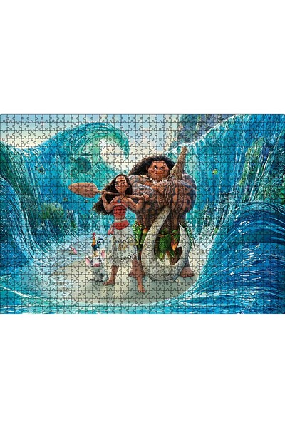 Cakapuzzle Cakasepetim Prenses Moana Vaiana ve Dalgalar 1000 Parça Puzzle Yap...