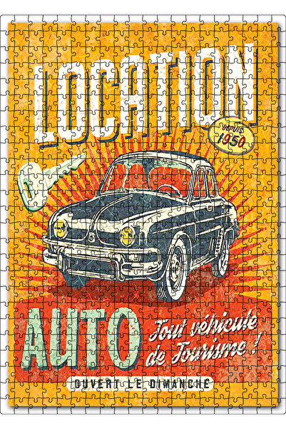 Cakapuzzle Cakasepetim Car Rental Company Banner Image 500 Piece Puzzle Jigsa...