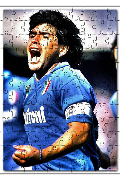 Cakapuzzle Cakasepetim Maradona Napoli Team Captain 120 Piece Puzzle Jigsaw M...